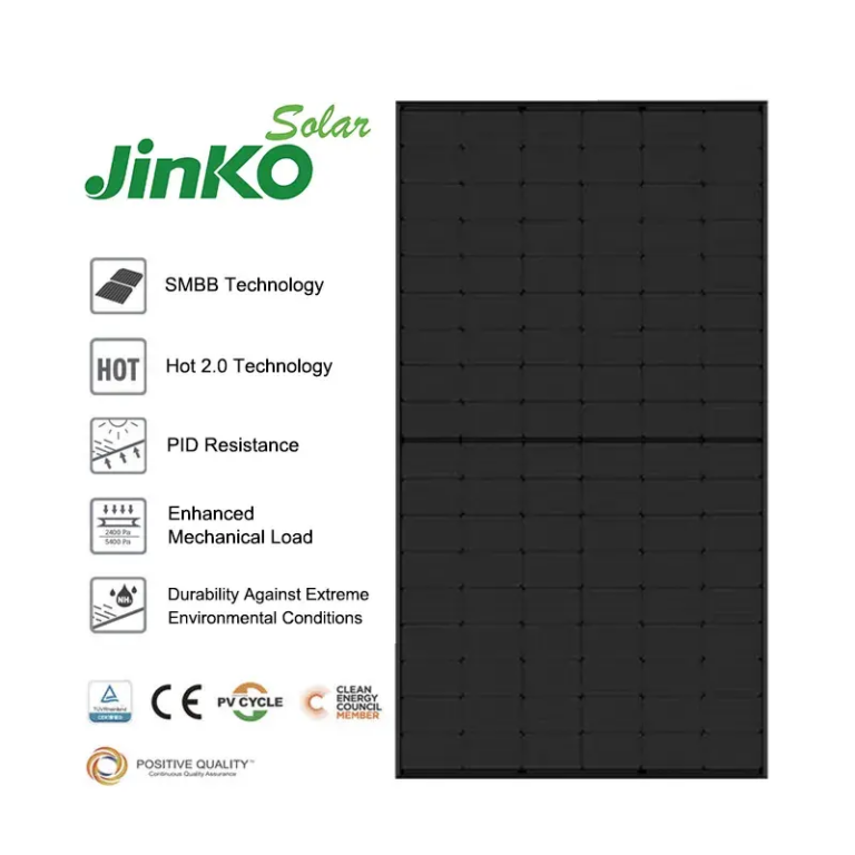 Jinko Black Solar Panel Tiger Neo N-type 440W 420W 430W 425W 435Watt ...